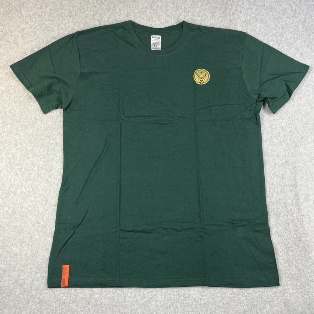 Jagermeister T Shirt Mens XL Green Gold Logo Short Sleeve Beverage Festival